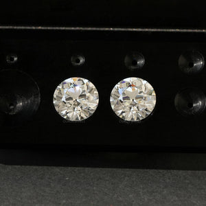 Round Cut Old European Lab Diamond Pair