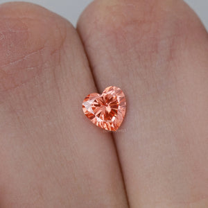 Pink Heart Cut Lab Grown Diamond With 0.90 Carat