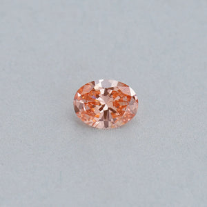 Pink Vivid Oval Cut Lab Grown Diamond With 0.82 Carat 