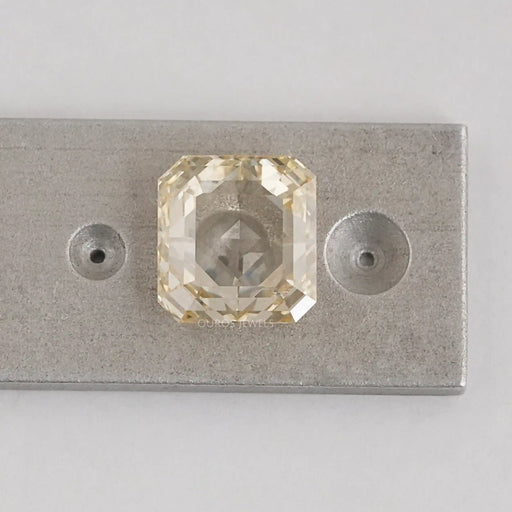 square radiant cut loose yellow diamond 