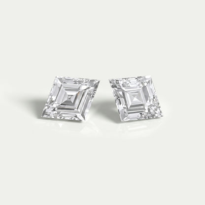 Lozenge Cut Lab Grown Pair Diamond Loose