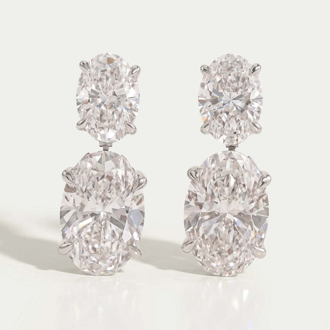 Margot Robbie Annual Oval Lab Diamond Earrings Earrings