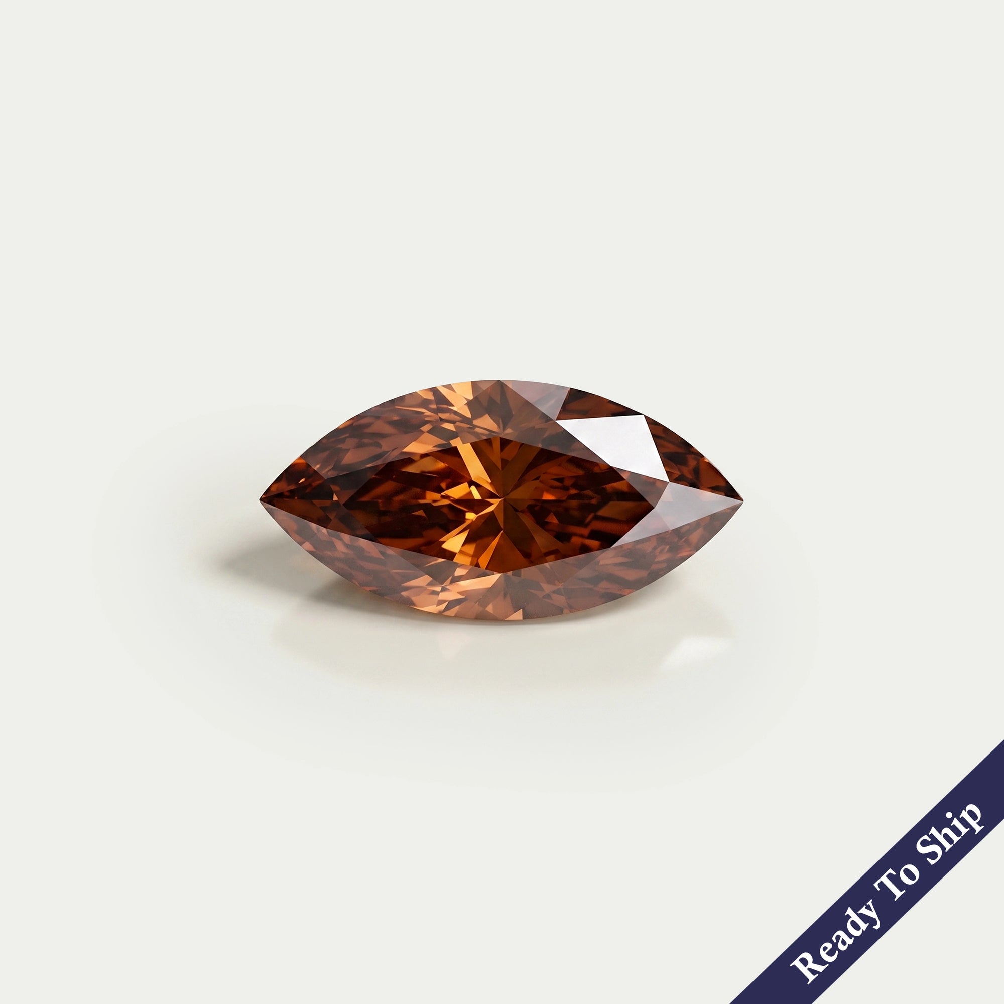 2.80 CT Marquise Cut Champagne Diamond Loose