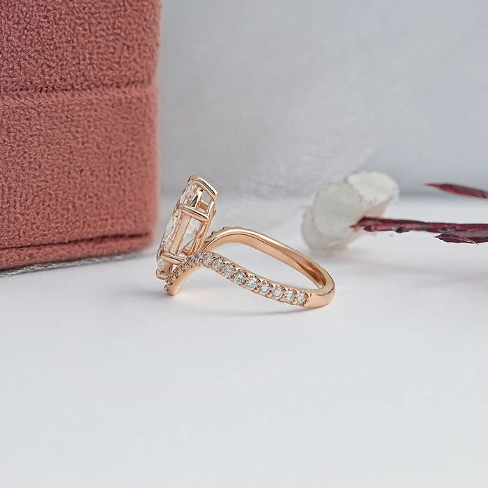 Marquise Diamond Wave Sculpt Ring