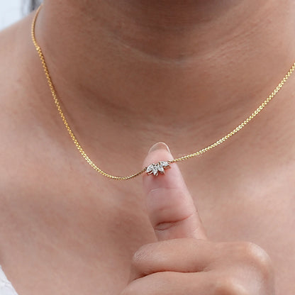 Marquise Cut Lab Grown Diamond Pendant Necklaces