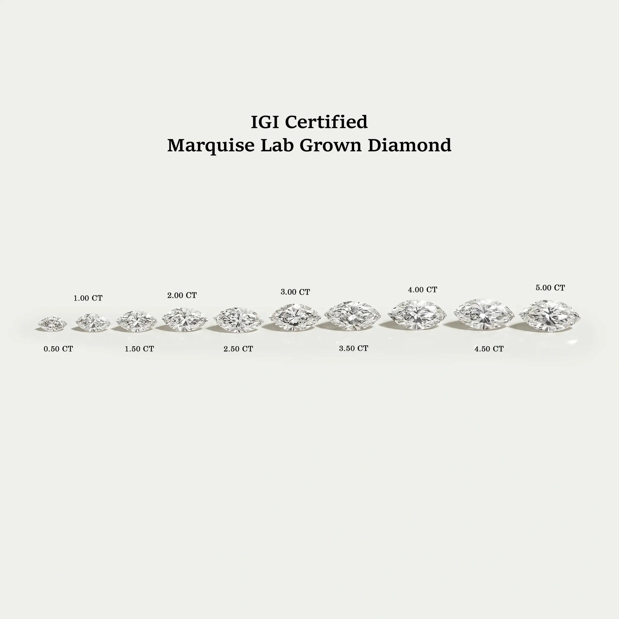 Certified Marquise Cut Lab Grown Diamond Loose
