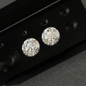 Round Cut Old European Lab Diamond Pair