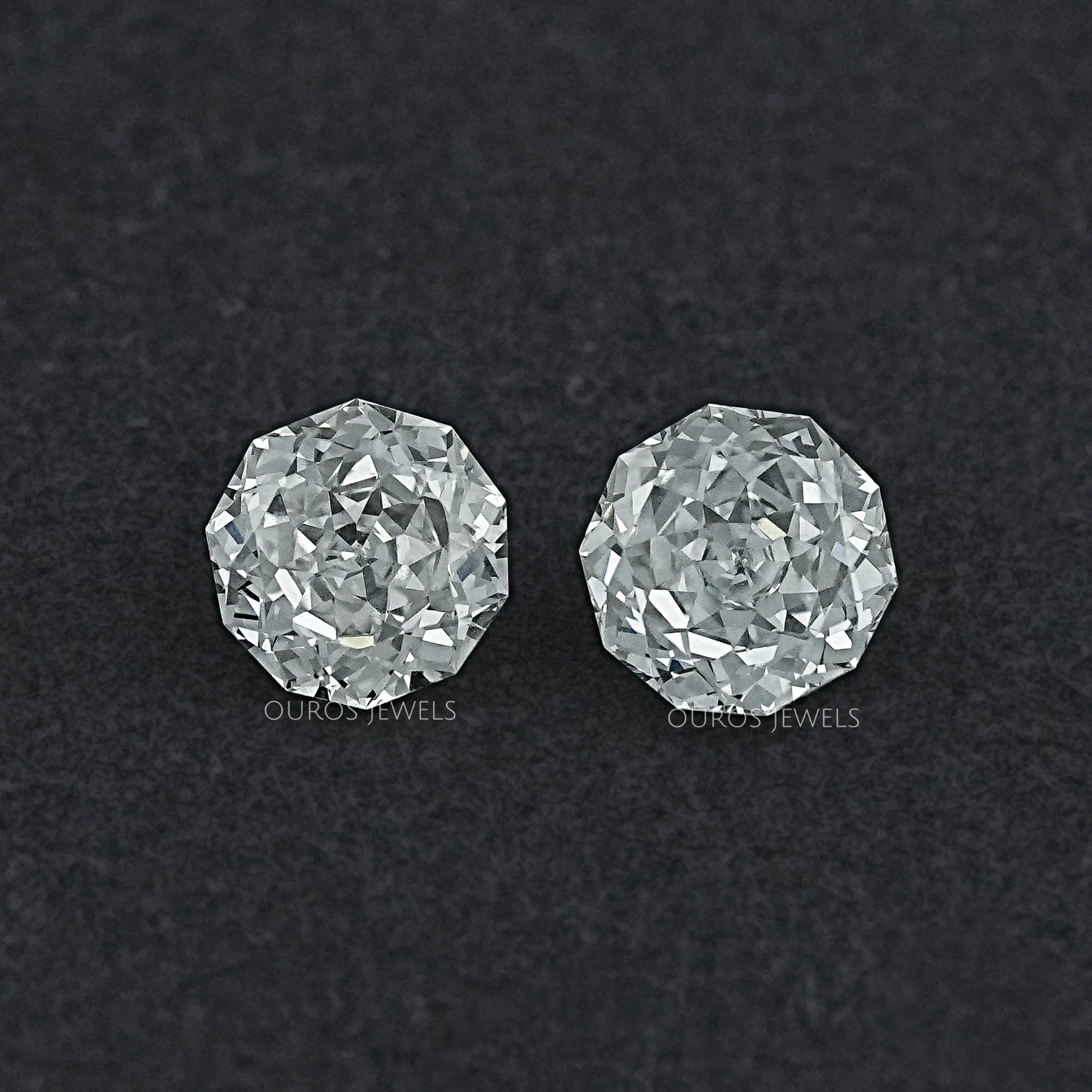 Meteor Cut Lab Diamond Matching Pair Loose