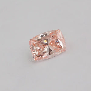 Modified Cut Cushion Loose Diamond on a White Background 