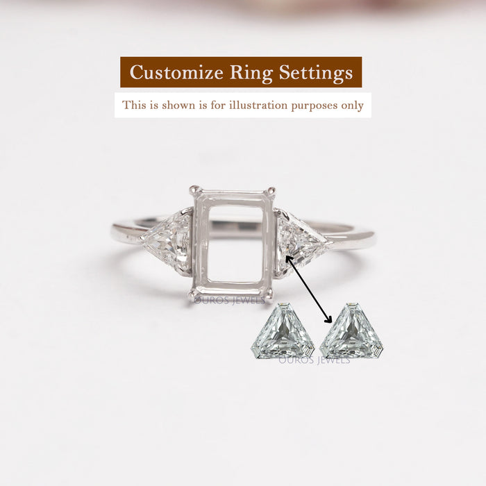 Triangle Cut Lab Diamond Matching Pair