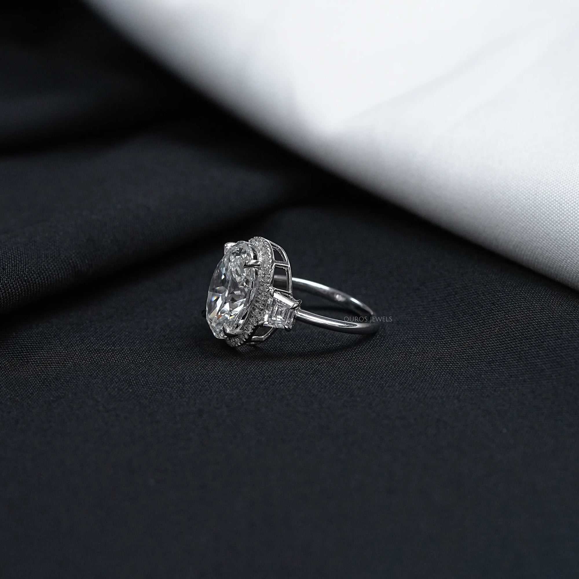 Molly Sims Oval Three Stone Ring - 96th Annual Academy Awards