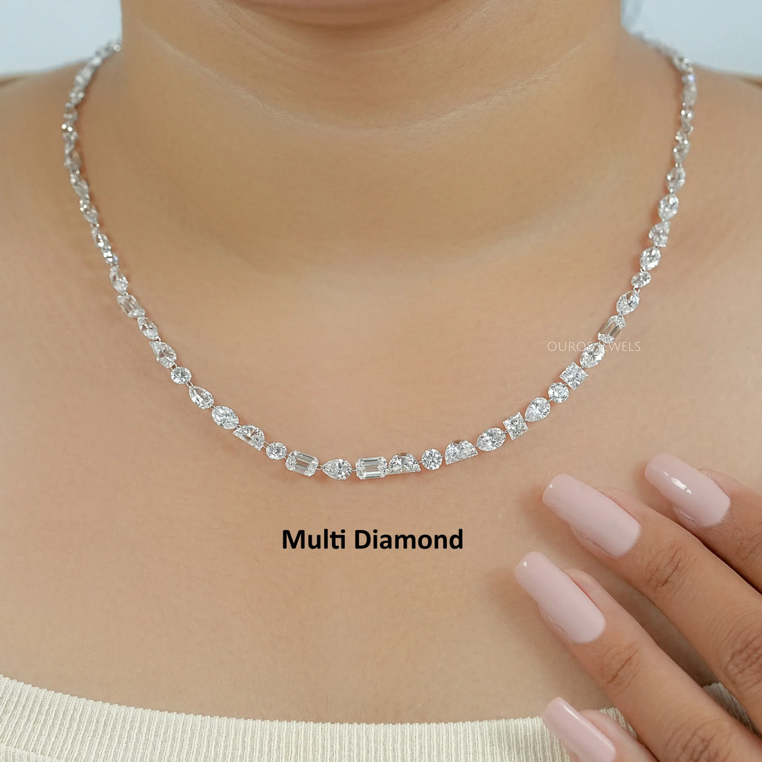 Drill Lab Diamond Tennis Necklace Necklaces