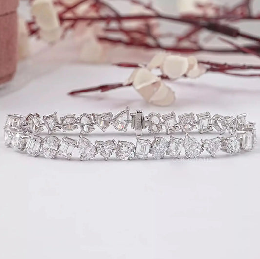 Brilliant Multi Shape Lab Diamond Bracelet Bracelet