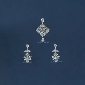 Multi Shape Lab Grown Diamond Layout Jewelry Set