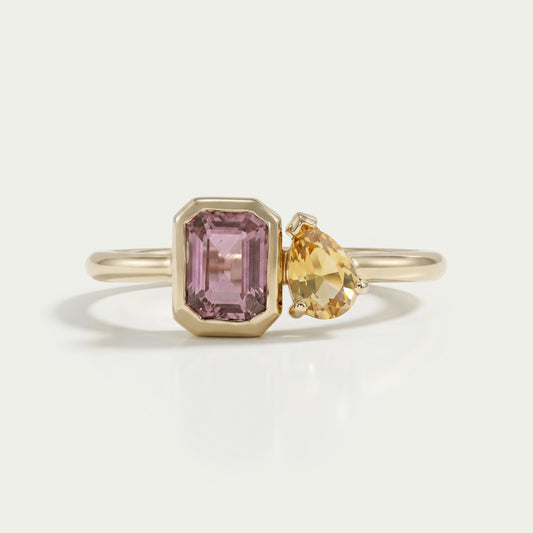Natural Gemstone Toi Moi Engagement Ring Ring