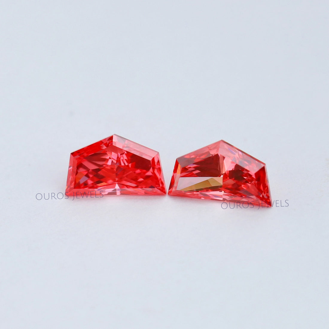 Fancy Pink Cadillac Cut Lab Diamond Pair Loose Loose