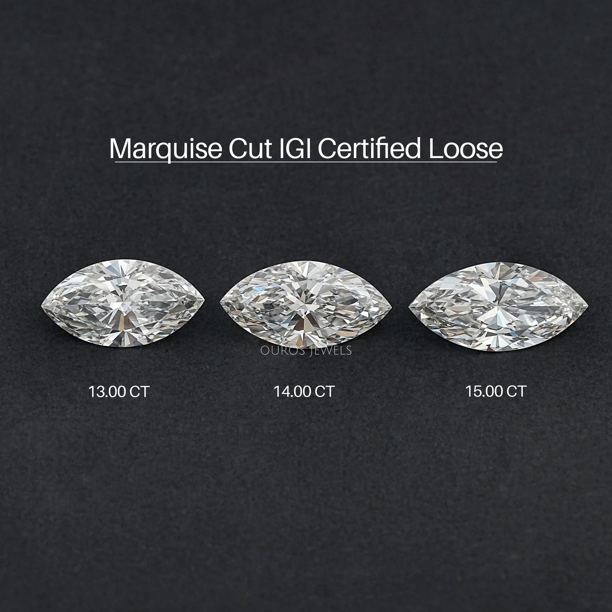 Certified Marquise Cut Lab Grown Diamond Loose