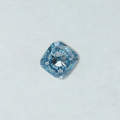 Blue Cushion Cut Lab Diamond With 5.00 Carat