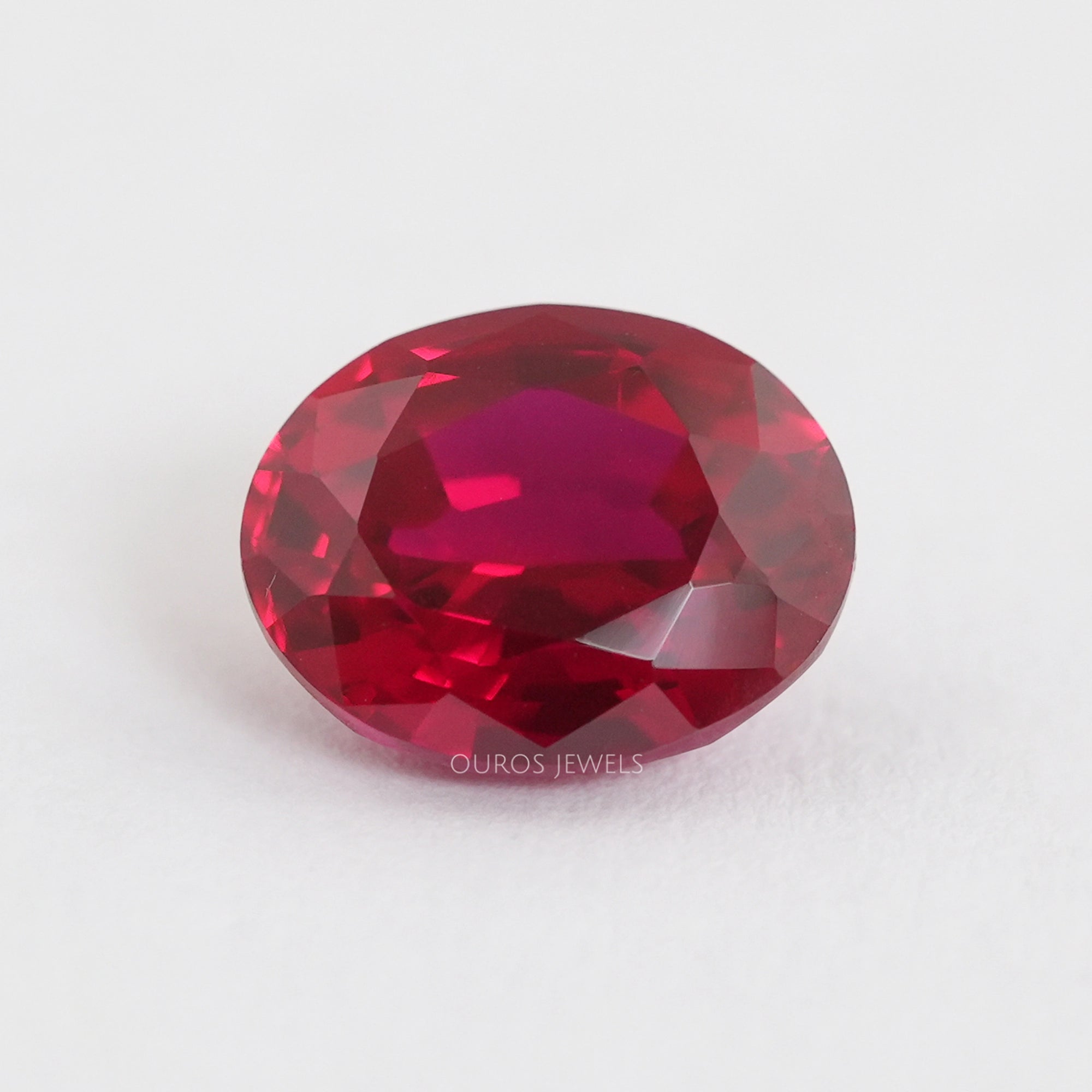 Ruby Oval Cut Gemstone Loose