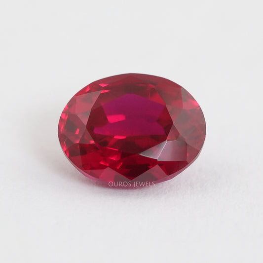 Ruby Oval Cut Gemstone Loose