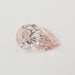 front view of 5.05ct fancy intense pink pear shaped lab grown diamond