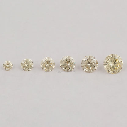 Brilliant Fancy Round Yellow Lab Diamonds Loose