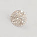front view of flower pattern round shape diamond old european cut