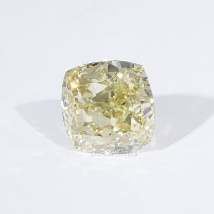 IGI Certified Modified Cushion Cut Yellow Loose Diamond
