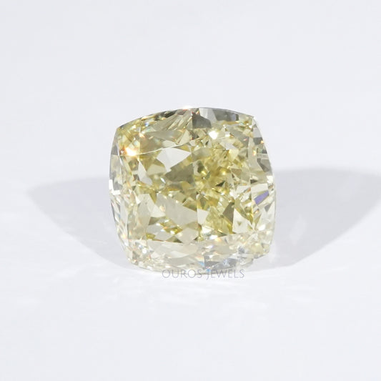 IGI Certified Modified Cushion Cut Yellow Loose Diamond