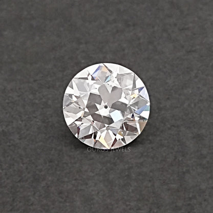 Flower Pattern Old European Round Cut Diamond GH Loose