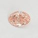 front view pink brilliant oval cut lab grown diamond