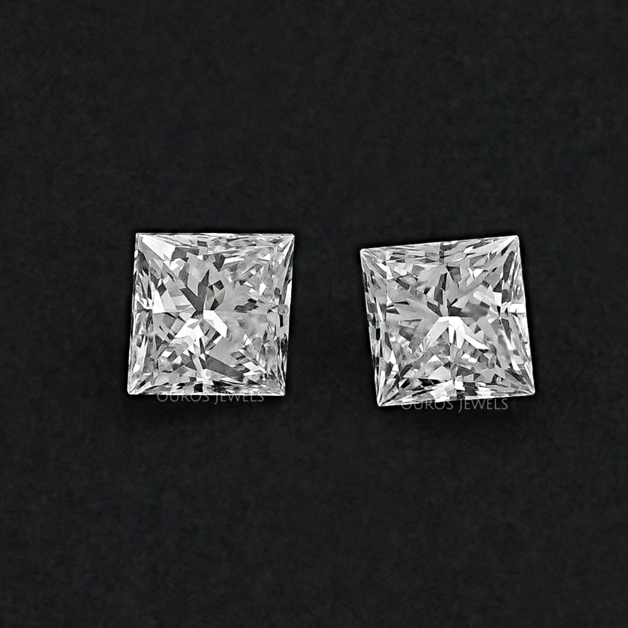Princess Cut Lab Grown Diamond Pair Loose