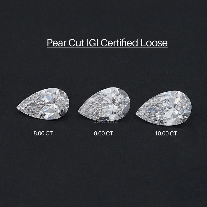 Pear Cut Lab Grown Diamond With IGI Certified