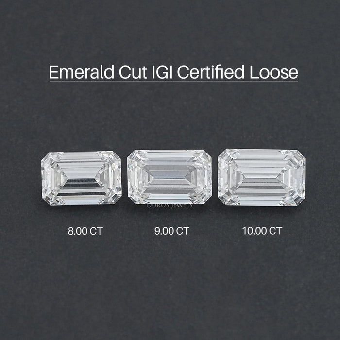 Certified Emerald Cut Lab Grown Diamond