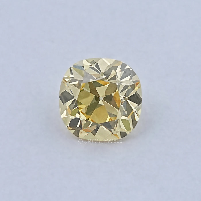 Yellow Old Mine Cushion Cut Loose Lab-Diamond