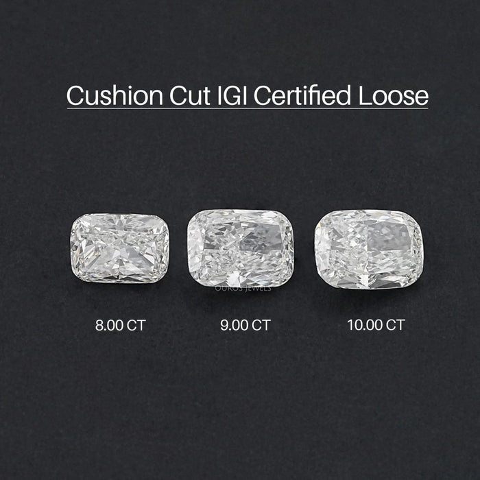 Certified Elongated Cushion Cut Lab Grown Diamond