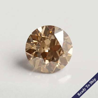 Champagne Old European Round Cut Diamond Loose Loose