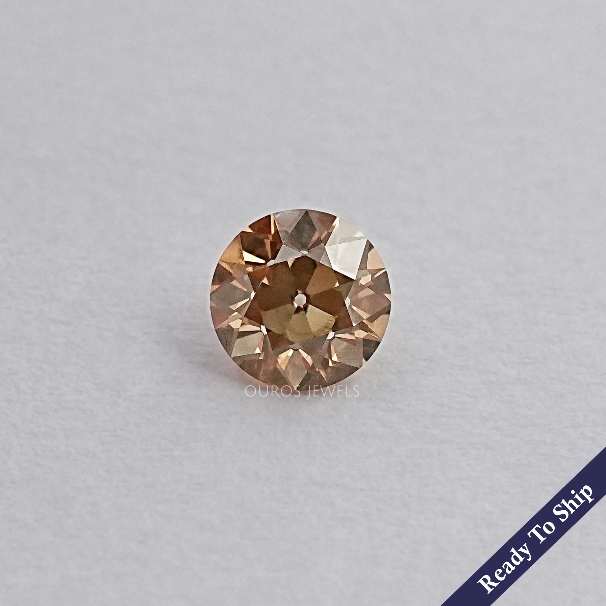 OEC Round Cut Loose Diamond - Champagne Loose