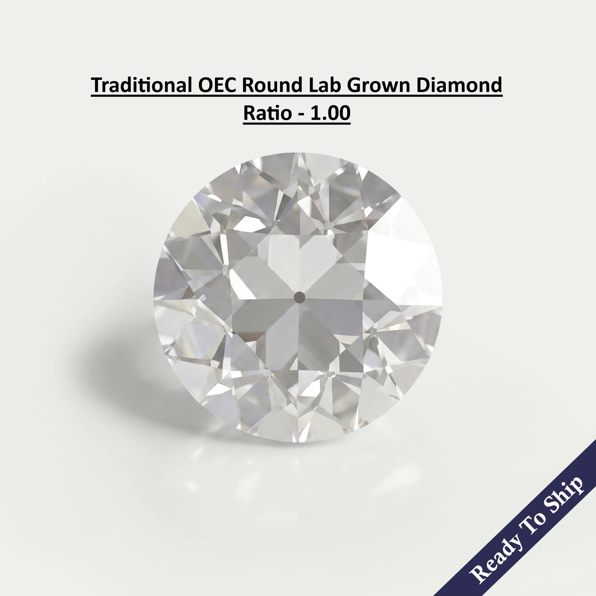 Traditional Old European Round Cut Lab Diamond Loose