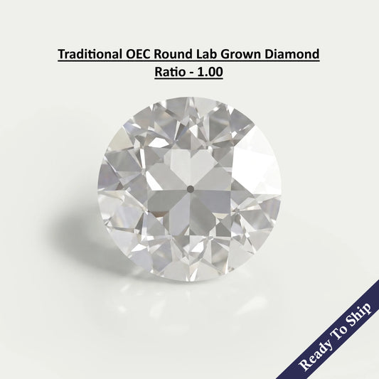 Traditional Old European Round Cut Lab Diamond