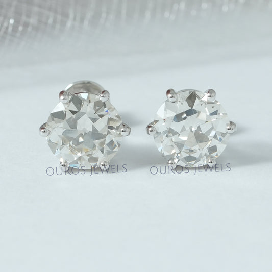 Old European Round Diamond Earrings Studs Earring