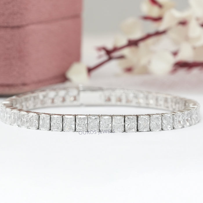 Radiant Cut Lab Diamond Tennis Bracelet