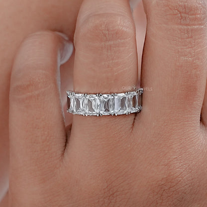 Seven Stone Criss Cut Wedding Band