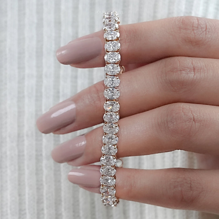 Diamond Tennis Bracelet With Oval Cut