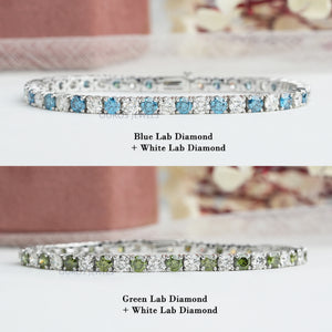 Round Cut Lab Grown Diamond Bracelet