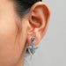 Blue Multi Shape Lab Diamond Drop Earrings Earrings