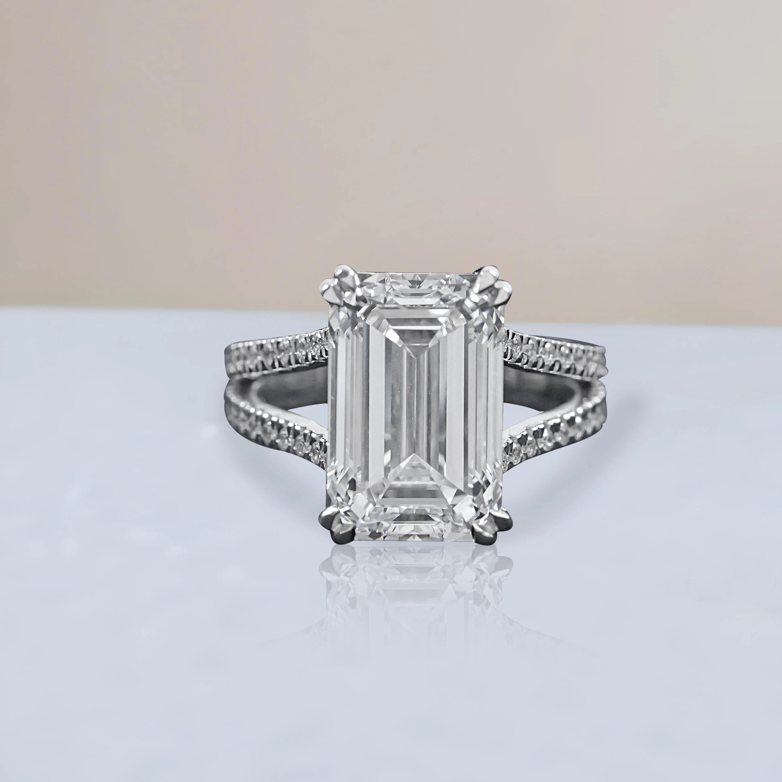 Emerald Cut Diamond Ring - Beyonce Edition