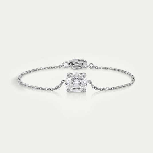Old Mine Cushion Cut Solitaire Bracelet