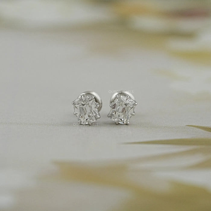 Cushion Cut Lab Diamond Stud Earrings