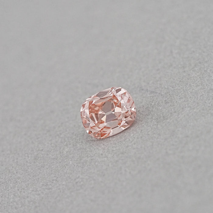 Pink Cushion Cut Lab Grown Diamond 